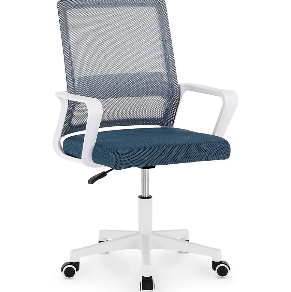 Chaise de bureau PERTH - Gris-bleu