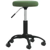 Chaise de bureau pivotante vert foncé velours vidaXL