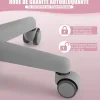 Chaise de Bureau pour Enfant Chaise Etude avec Dossier Ergonomique et Siege Hauteur Reglable Capacite de Charge Max 150 Kg Rose