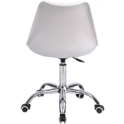 Chaise de bureau réglable en hauteur blanche ANNE - HAPPY GARDEN