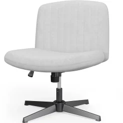 Chaise de Bureau Sans Accoudoirs, Fauteuil en Velours Design Moderne pour Bureau et Chambre