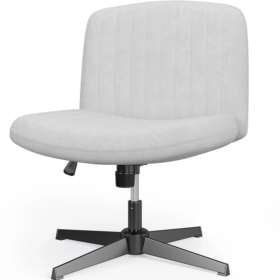 Chaise de Bureau Sans Accoudoirs, Fauteuil en Velours Design Moderne pour Bureau et Chambre