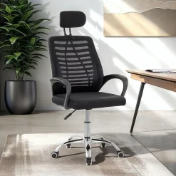 Chaise de bureau SEATTLE - Noir
