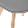 Chaise de table Baya Atmosphera H.81 cm gris clair