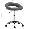 Chaise de travail roulante Gris Similicuir vidaXL
