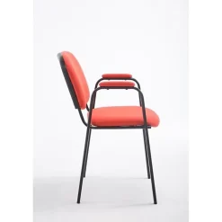 Chaise de visiteur Ken Pro en tissu - CLP - Rouge - Intérieur - Métal - Contemporain - Design