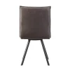 Chaise en polyester noir Nino (lot de 2)
