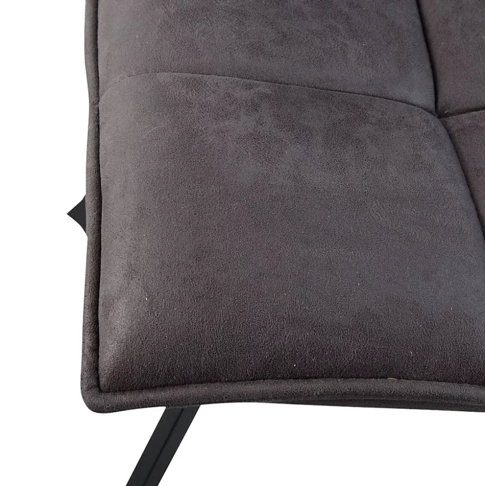 Chaise en polyester noir Nino (lot de 2)
