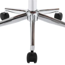 Chaise pivotante de bureau Blanc Bois courbé et similicuir vidaXL