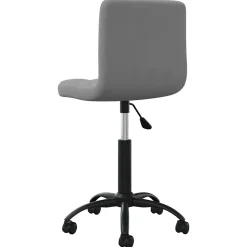 Chaise pivotante de bureau Gris foncé Velours vidaXL