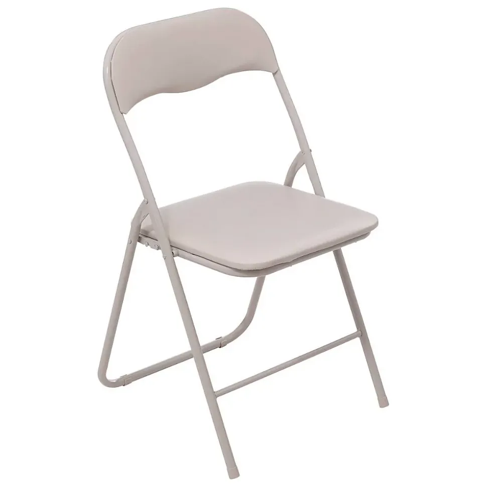 Chaise pliante beige en PVC - Beige- 5five