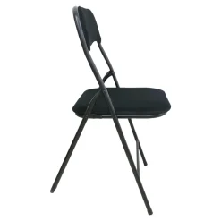 Chaise pliante Lasana H.78 cm acier noir