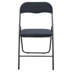 Chaise pliante Lasana H.78 cm acier noir