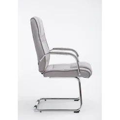 Chaise visiteur - CLP - Attila - Tissu - Gris - Contemporain - Design