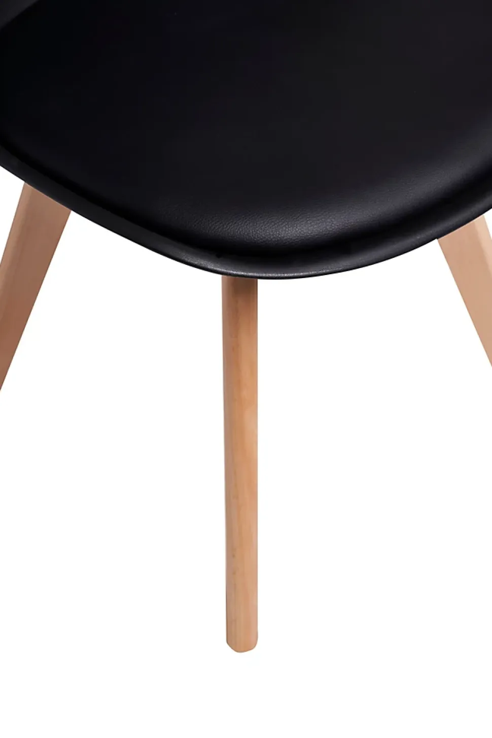 Chaises de Salle à Manger scandinave, Chaise de Bureau rétro, Noir, Lot de 4