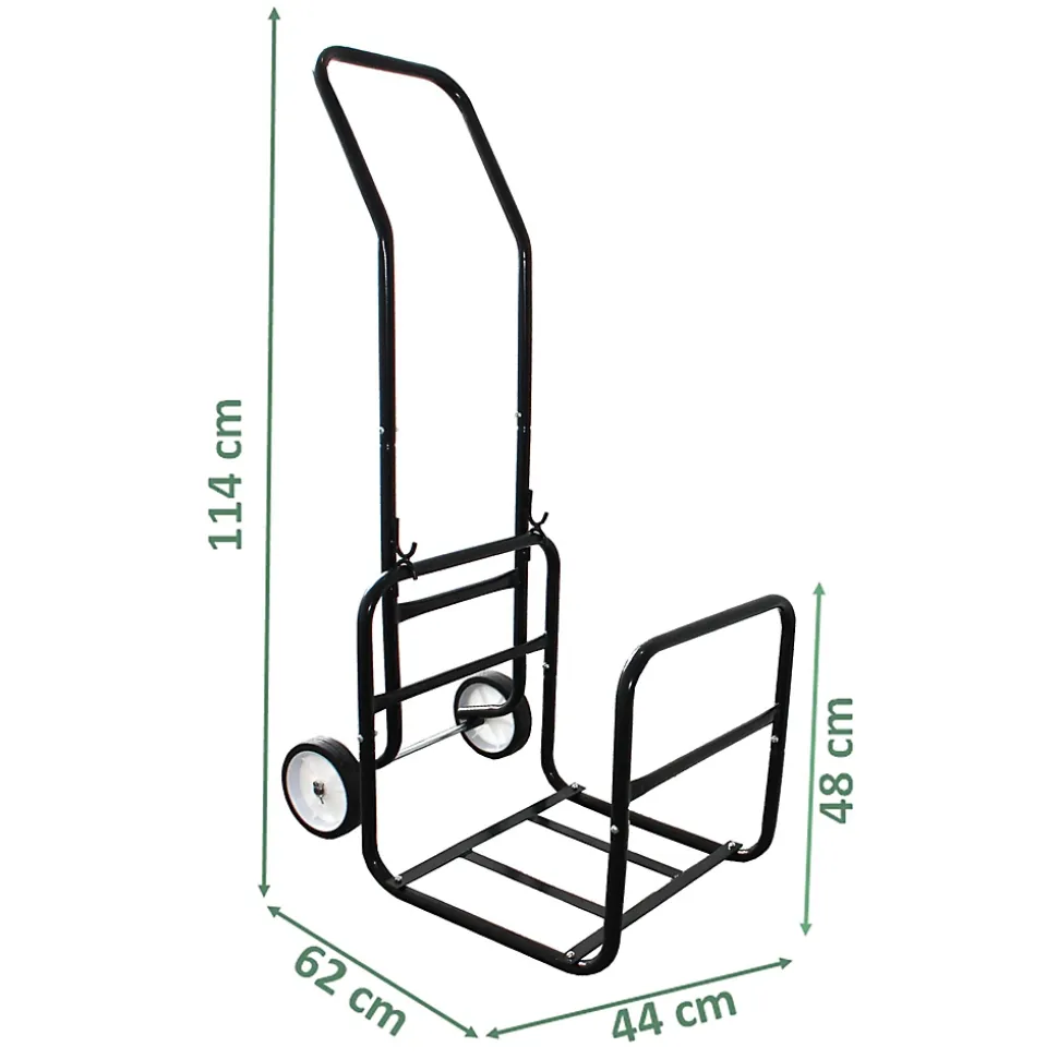 Chariot à bois FISHTEC 2 en 1 - charge max 50kg