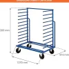 Chariot cantilever simple face 2 montants - charge max 200kg - FAPN13D1N