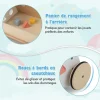 Chariot de Marche Bebe en Bois, 7 en 1 Trotteur Bébé Garçon Fille avec Jouets, Marcheur Centre d'Activités d'Apprentissage