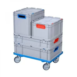 Chariot de transport Caisse Euro 600x400 ProfiPlus - Rouge