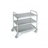 Chariot de transport en inox 3 plateaux