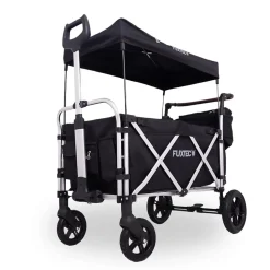 Chariot de transport pliable noir - FUXTEC Super Cruiser + - extension habitacle outdoor enfant 75 kg