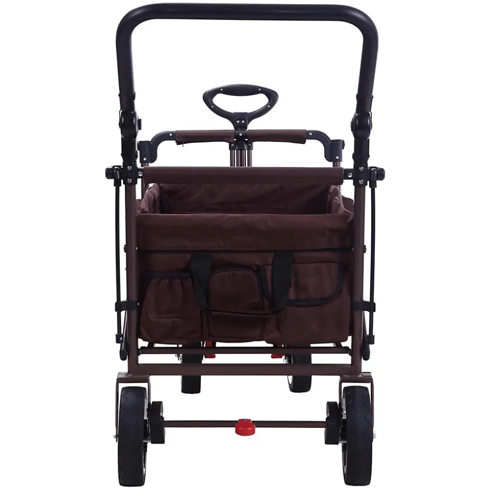 Chariot de transport pliable marron - FUXTEC Easy Cruiser - transport charge 75 kg