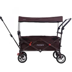 Chariot de transport pliable marron - FUXTEC Easy Cruiser - transport charge 75 kg