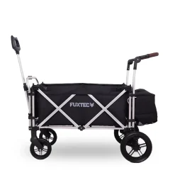 Chariot de transport pliable noir - FUXTEC Super Cruiser - outdoor enfant 75 kg