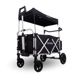 Chariot de transport pliable noir - FUXTEC Super Cruiser - outdoor enfant 75 kg