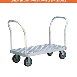 Chariot en aluminium - Plateau de 1220 x 610mm - Capacité 900kg - AF2448