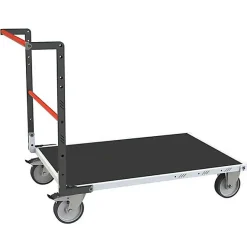 Chariot modulable à tube 1 dossier - Plateau antidérapant 1115x750mm - Charge 500kg - 806724631