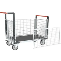 Chariot modulable grillagé 4 côtés - Plateau antidérapant 965x555mm - Charge max 500kg - 806724565