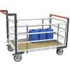 Chariot modulaire 2 dossiers et 2 ridelles réglables - Plateau 965x555mm - Capacité 500kg - 806724515