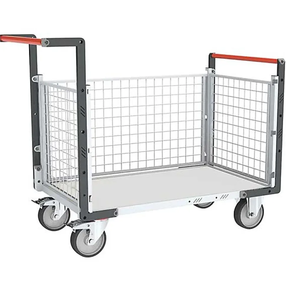 Chariot modulaire grillagé 3 côtés - Plateau 965x580mm - Charge max 250kg - 806724244