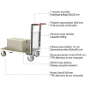 Chariot modulaire grillagé 1 côté - Plateau 985x600mm - Charge 500kg - 806724541