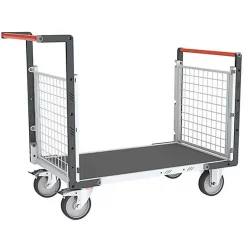 Chariot modulaire grillagé 2 côtés - Plateau antidérapant 1080x755mm- Charge max 500kg - 806724662