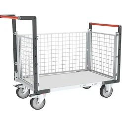 Chariot modulaire grillagé 3 côtés - Plateau 815x480mm - Charge max 250kg - 806724144