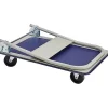 Chariot plateforme Brüder Mannesmann pliable acier 150 kg, surface antidérapante 740 x 480 mm