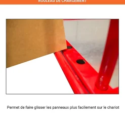Chariot porte panneaux à ridelles - 500kg - 800000083