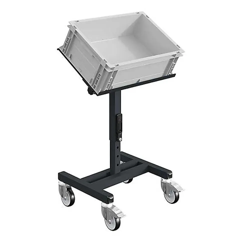 Chariot porte-bac inclinable - Plateau 610x140mm - Gris anthracite - Bac Europe - W020020011-GA