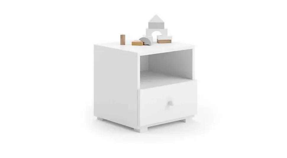 Chevet Emi blanc pour la chambre d'enfant