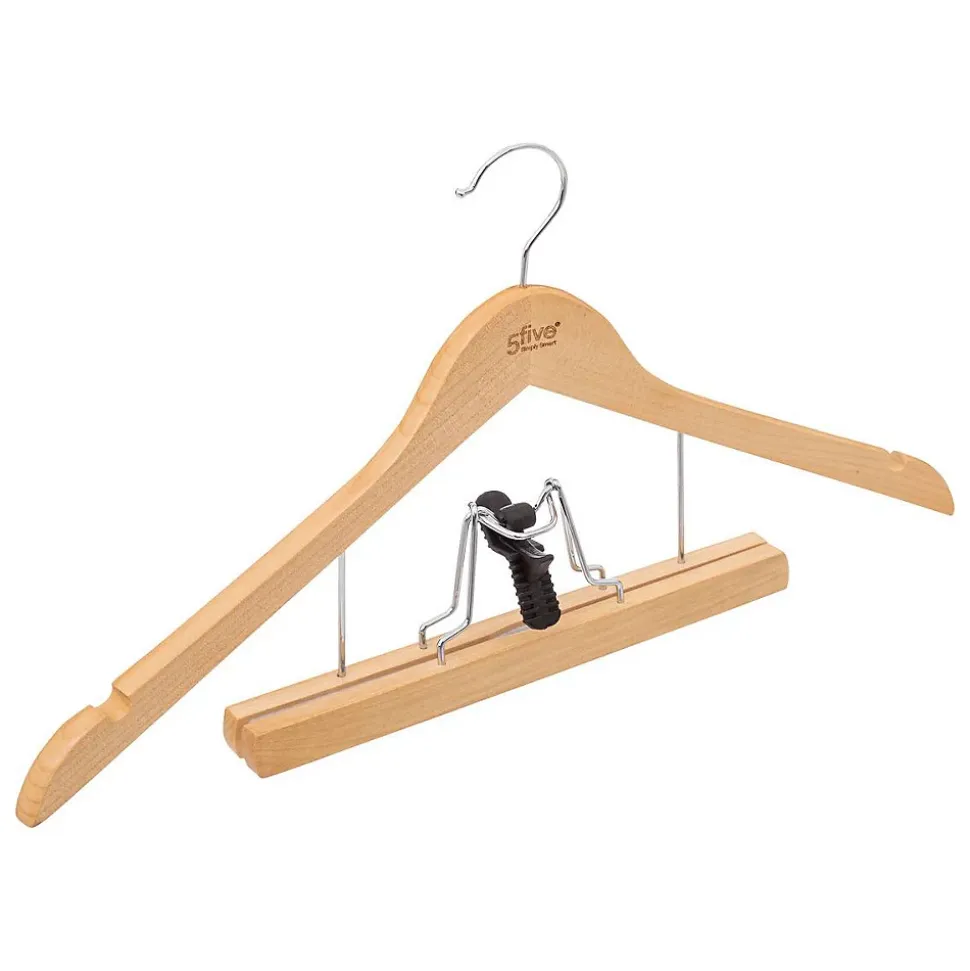 Cintre à costume beige en bois - Beige- 5five