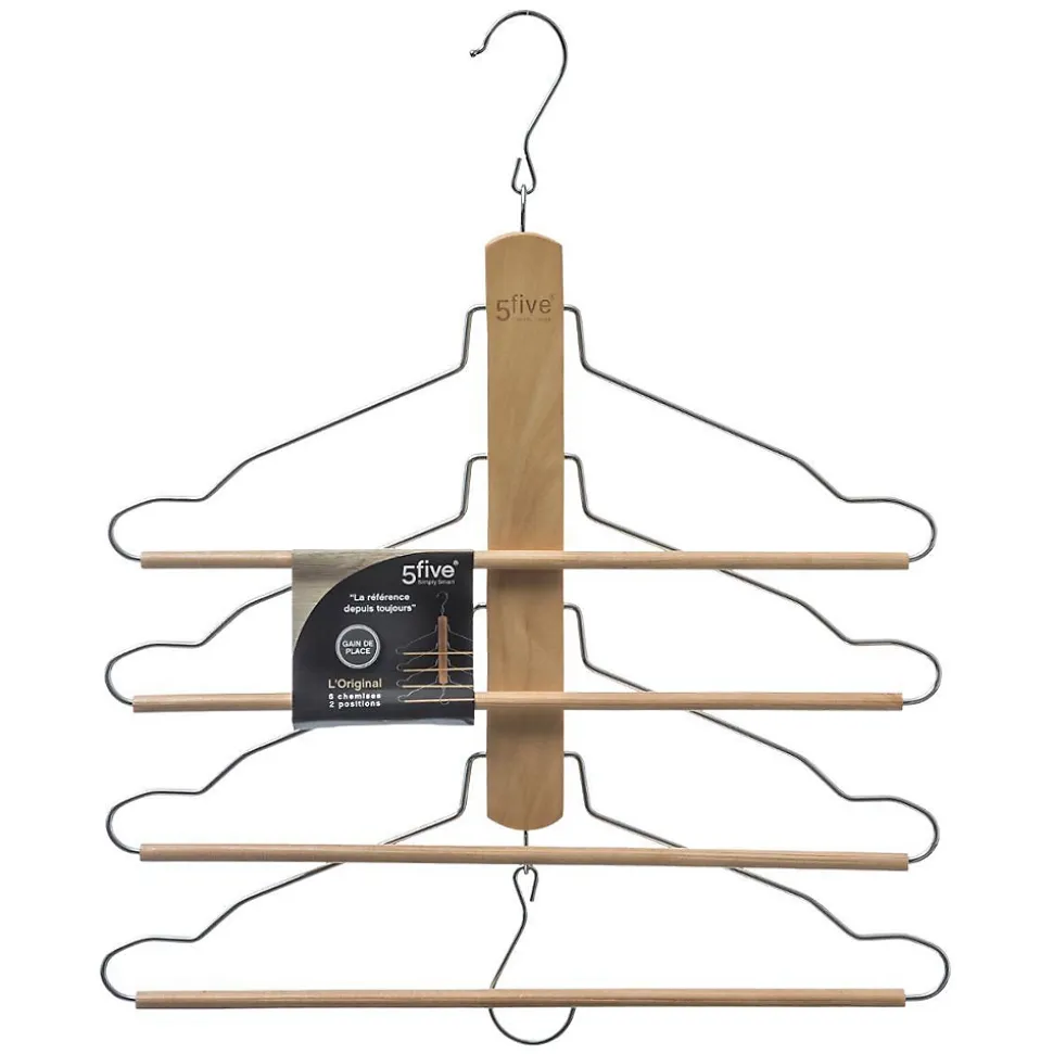 Cintre 4 pantalons en bois - 5Five