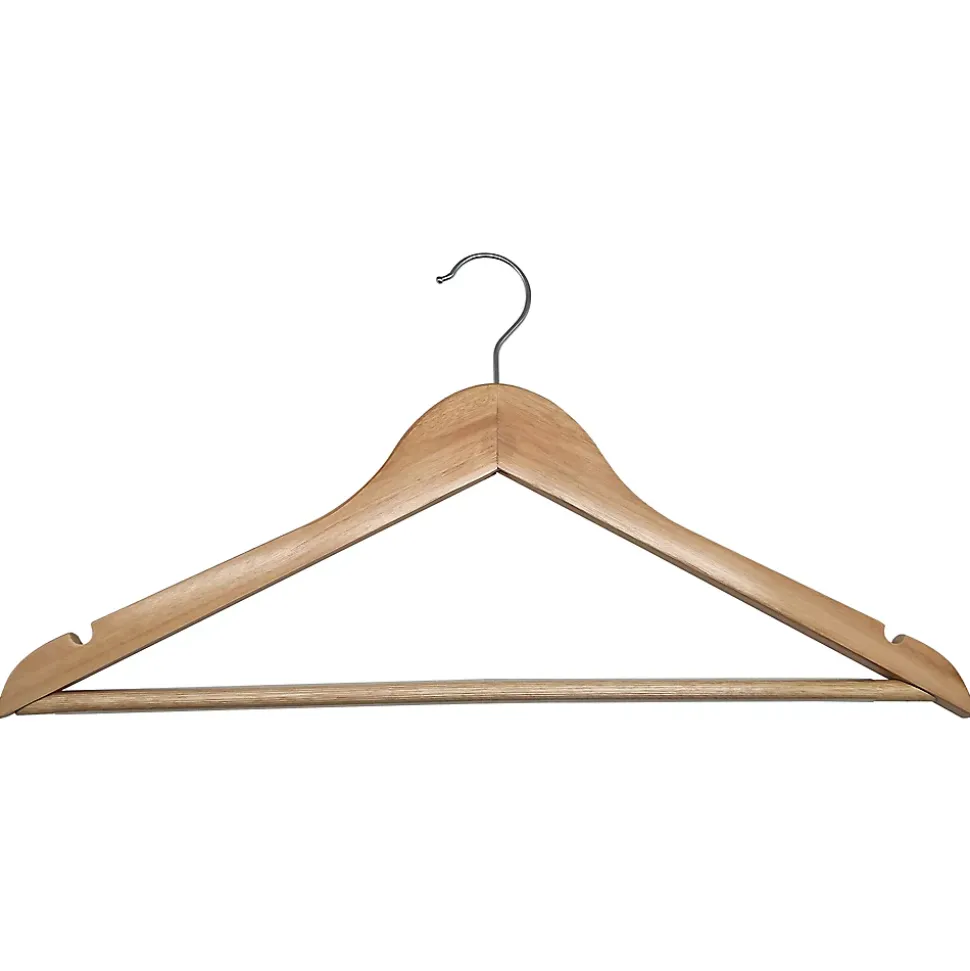 Cintre antidérapant Elliott L. 44,5 cm en bois