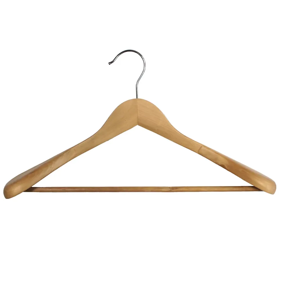 Cintre en bois beige Widy vernis L. 45 cm