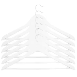 Cintre en bois blanc Box & Beyond vendu par 9 pièces