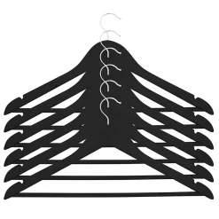Cintre en bois noir Maipo, 44,5 cm vendu par 6 pièces