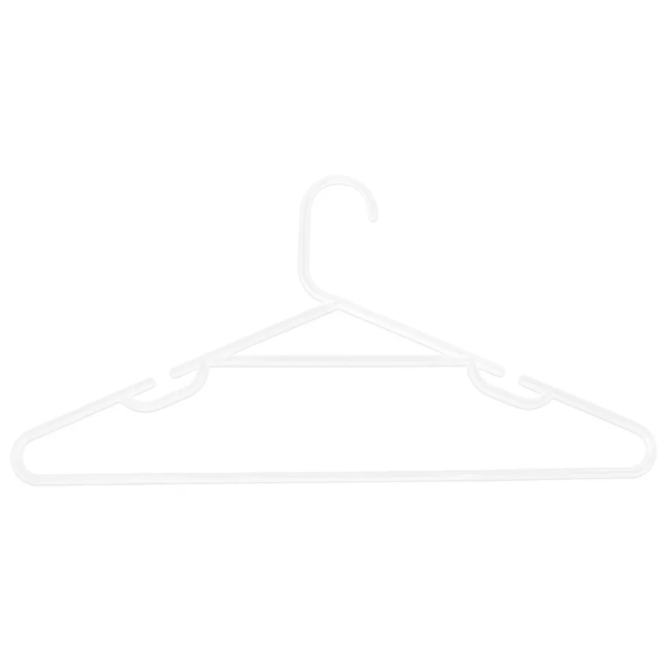 Cintre en plastique blanc Quito vendu par 6 pièces