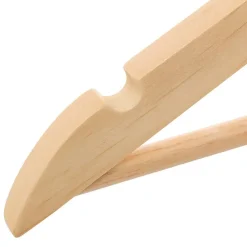Cintres en bois - FIVE - Lot de 4 - Beige - 45 cm - Type manteau