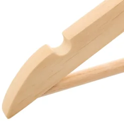 Cintres en bois - FIVE - Lot de 8 - Beige - 45 cm - Manteau